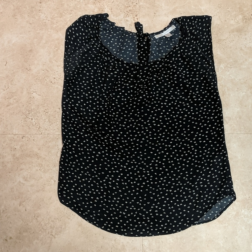 Black lauren conrad back-tie blouse